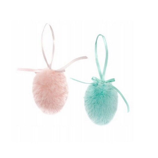 ZAWIESZKI FUTERKOWE JAJKA 6 CM, 2 SZT. PASTEL 0039 -zdjęcie numer 1