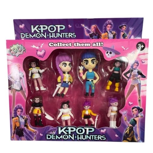 ZESTAW 8SZT FIRUREK K-POP DEMON HUNTERS 7420 -zdjęcie numer 1