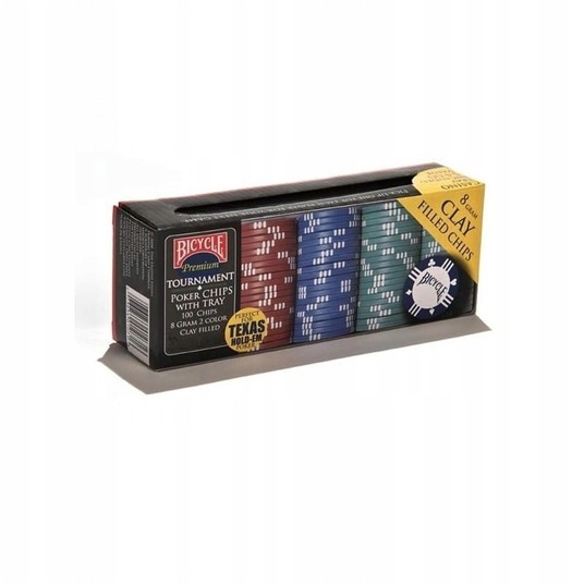 ZESTAW DO POKERA PREMIUM CLAY POKER CHIPS 100 -zdjęcie numer 1