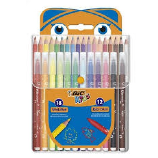 ZESTAW FLAMASTRÓW BIC X12+EVOLUTION 8153 -zdjęcie numer 1