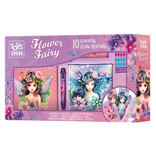 ZESTAW KREATYWNY FLOWER FAIRY 10 ELEMENTÓW 9339 -zdjęcie numer 1