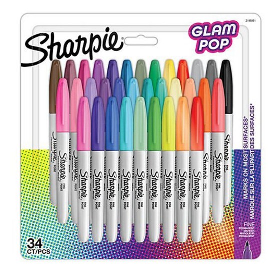 ZESTAW MARKERÓW SHARPIE FINE GLAM POP 34 2198891 -zdjęcie numer 1