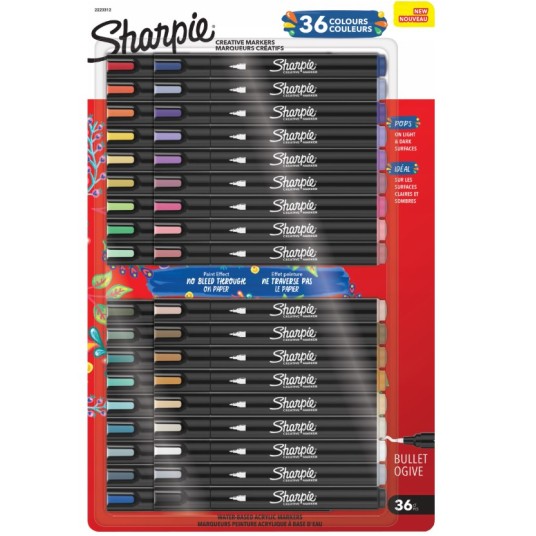 Zestaw Sharpie Kreatywne markery AKRYLOWE 36 -zdjęcie numer 1