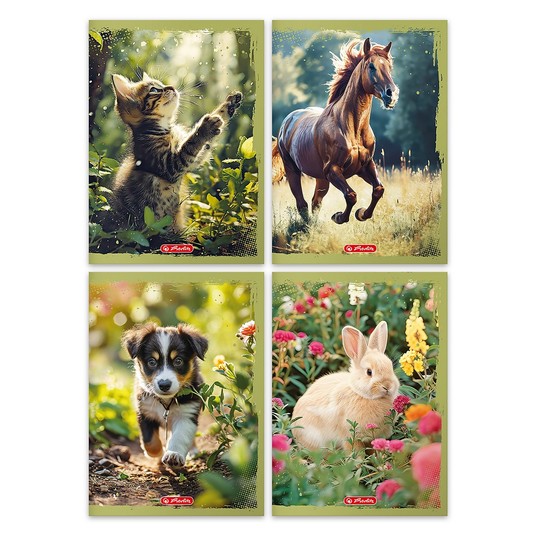 ZESZYT A4/32K LINIA PODWÓJN ANIMALS 400197965 A'10 -zdjęcie numer 1