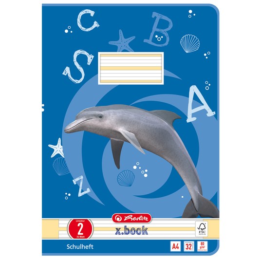 ZESZYT A4/32K LINIATURA DELFIN 3579 A'5 -zdjęcie numer 1