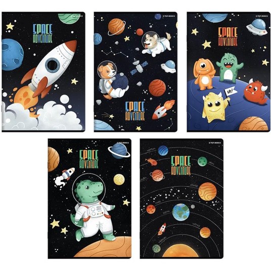 ZESZYT A5/16K LINIA PODWÓJNA SPACE 400181613 A'20 -zdjęcie numer 1