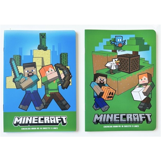 ZESZYT A5/16K TRZY LINIE KOLOR MINECRAFT 3825 A'10 -zdjęcie numer 1