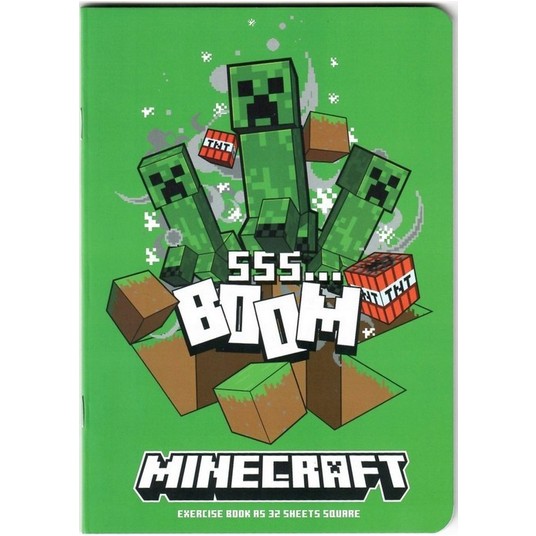 ZESZYT A5/32K KRATKA MINECRAFT 3856 A'10 -zdjęcie numer 1