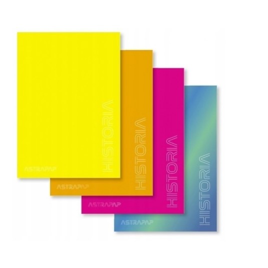 ZESZYT A5/60 kratka ASTRAPAP HISTORIA PP FLUO 5575 -zdjęcie numer 1