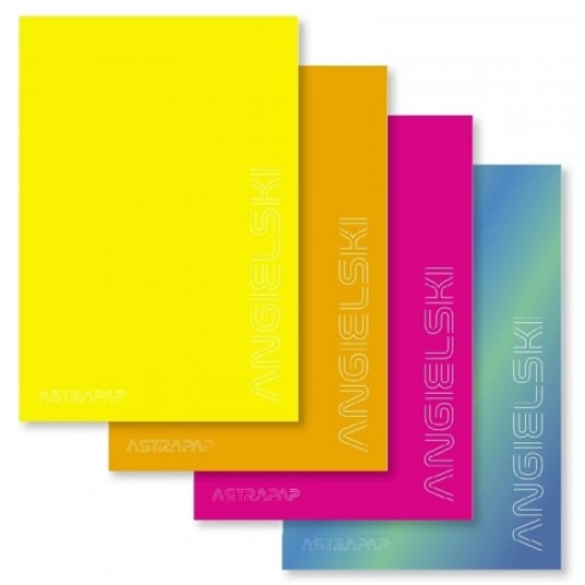 ZESZYT A5/60 LINIA ASTRAPAP ANGIELSKI PP FLUO 5605 -zdjęcie numer 1