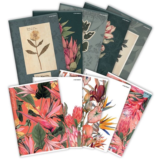 ZESZYT A5/60K 1-LINIA MIX FLOWERS 400169420 A'10 -zdjęcie numer 1