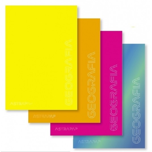 ZESZYT A5/60k KRATKA ASTRAPAP GEOGRAFIA FLUO 5582 -zdjęcie numer 1