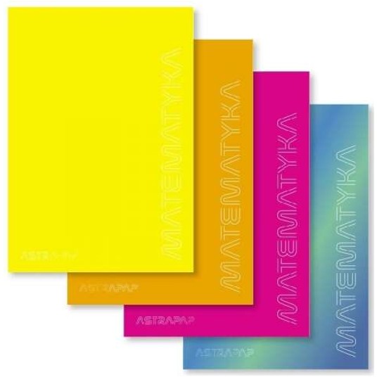ZESZYT A5/60k kratka ASTRAPAP MATEMATYKA FLUO 5599 -zdjęcie numer 1