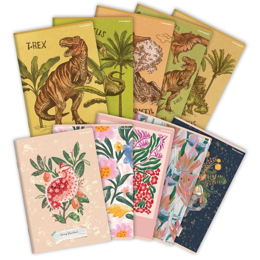 ZESZYT A5/80K KRATKA DINO/SPRING MIX 400169407 A'5 -zdjęcie numer 1