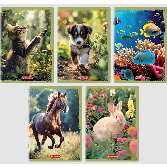 ZESZYT HER ANIMALS A5/16K 70G KR KOL 400196855 -zdjęcie numer 1