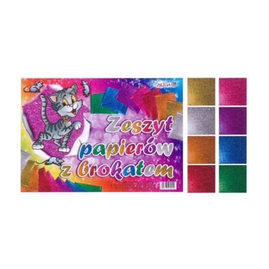 ZESZYT PAPIERÓW BROKATOWYCH B4/8K A'10 -zdjęcie numer 1