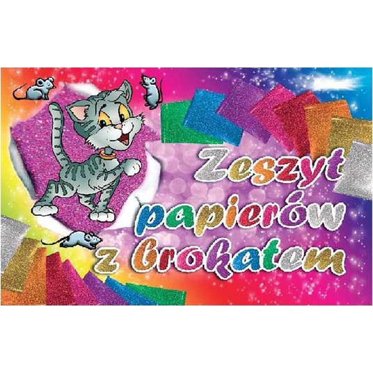ZESZYT PAPIERÓW BROKATOWYCH B5/8K A'10 -zdjęcie numer 1