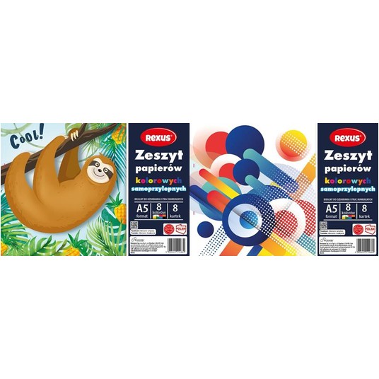 ZESZYT PAPIERÓW WYCINANKA SAMOPRZYLEPNA A5/8K A'10 -zdjęcie numer 1