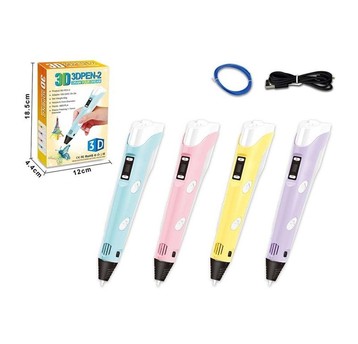 3D PEN PIÓRO+FILAMENT+ 1 KABEL ZASILAJĄCY USB 1338