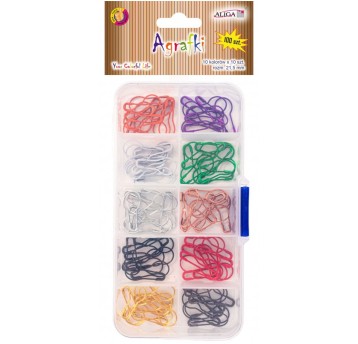Agrafki AGR-0927 mix10kol.w zamykanym pudełku 0927