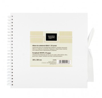 ALBUM DO ZDOBIENIA BIAŁY 305X305MM 35 KARTEK 0588