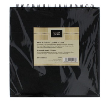 ALBUM DO ZDOBIENIA CZARNY 205X205 MM 35 KART 2036