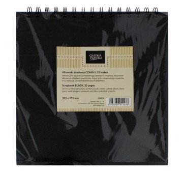 ALBUM DO ZDOBIENIA CZARNY 205X205 MM 35 KART 2036