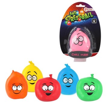 ANTYSTRESOWY BALONIK EMOTKI 6 WZORÓW 2436