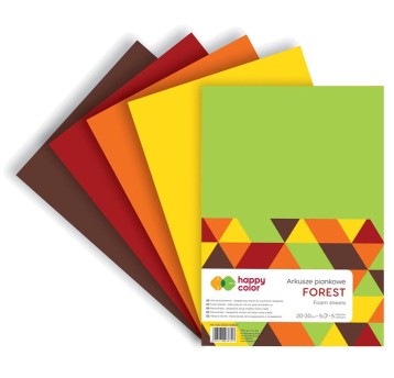 ARKUSZE PIANKOWE A4/ 5 ARK./5 KOL. FOREST 8747