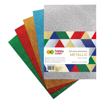 ARKUSZE PIANKOWE MIX METALLIC A4/5ARK 7115