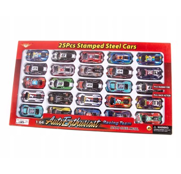 AUTA ZESTAW 25SZT Z NAPĘDEM (24/48) 1890