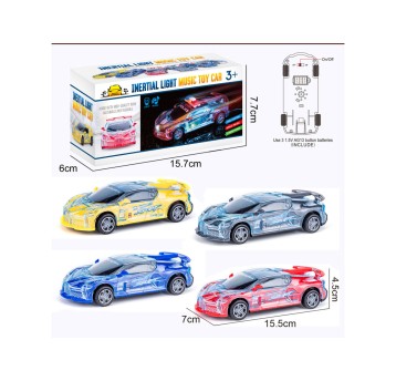 AUTO B/O, 15,5x7x4,5CM ŚWIATŁO DŹWIĘK 4KOL 6933