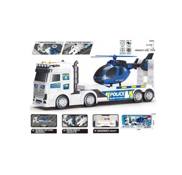 Auto laweta + helikopter Policja 0923