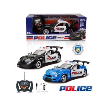 Auto Policja R/C 1:16 światło 5588
