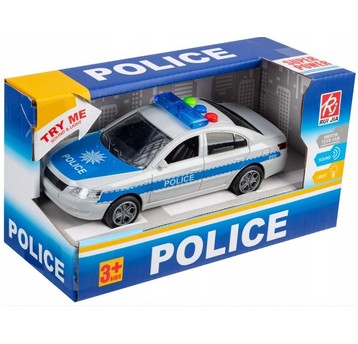 AUTO POLICJA ŚWIATŁO,DŹWIĘK 19,5x8,5x10,5cm 0595