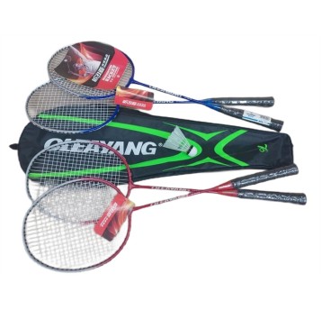 BADMINTON ZESTAW 2KOL RAKIETKI+LOTKA+POKROWIE 3467