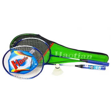 Badminton zestaw+lotka 2 kol. zielony i nieb. 2878