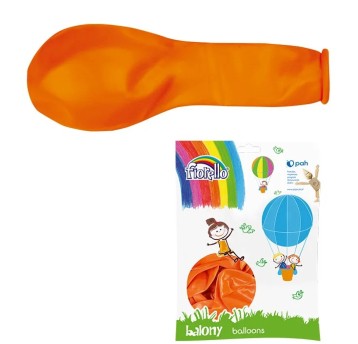 BALON 12' METAL POMARAŃCZOWY FIORELLO 4758