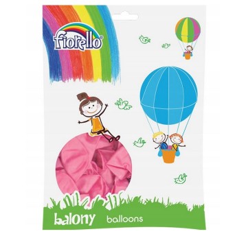BALON 12" METAL RÓŻOWY FIORELLO (100) 3810