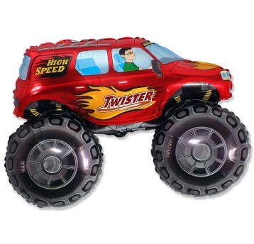 BALON FOLIOWY 24 FX SAMOCHÓD TWISTER CZERWONY
