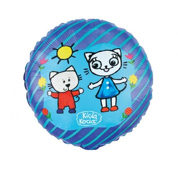BALON FOLIOWY KICIA KOCIA I NUNUŚ 18CALI