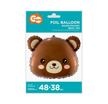 BALON FOLIOWY MIŚ 48X38CM AA 4112