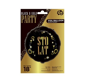 BALON FOLIOWY STO LAT B&G PARTY 18CALI AA