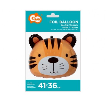 BALON FOLIOWY TYGRYS 41X36CM AA 4129