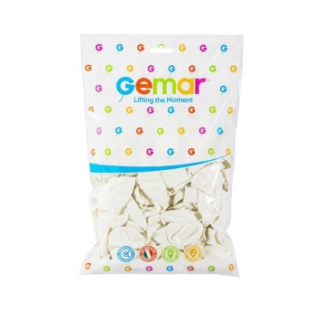 BALON G90 PASTEL BIAŁY 100SZT 0116