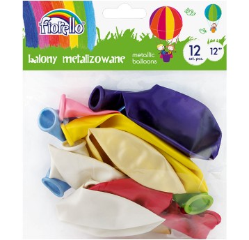 BALON METAL MIX FIORELLO 12SZT 4611