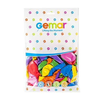 BALON PASTEL 12" MIXKOLOR 100SZT 8018