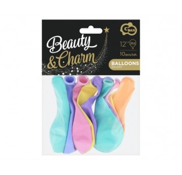 BALONY BEAUTY&CHARM MAKARONOWE MIX 12" (10) 6723