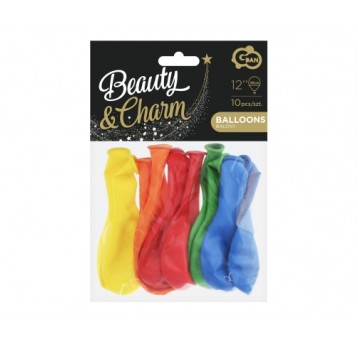 BALONY BEAUTY&CHARM PASTEL MIX 12" (10) 8123