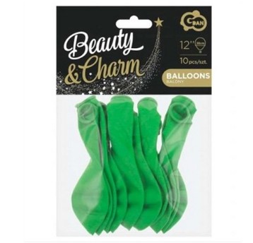 BALONY BEAUTY&CHARM PASTELOWE ZIELONE 10SZT